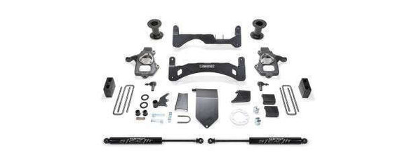 Fabtech 6" Basic System Gen II w/ Rear Stealth Shocks | For OEM Forged Steel UCA | 14-18 Chevrolet/GMC 1500 K1083M Fabtech 6" Basic System Gen II w/ Rear Stealth Shocks | For OEM Forged Steel UCA | 14-18 Chevrolet/GMC 1500 K1083M