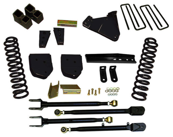 Skyjacker 4" Suspension Lift Kit System w/ Nitro Shocks (11-16 Ford F-250 Super Duty/2011 F-350 Super Duty | Diesel) F114524K-N