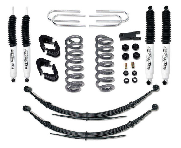 Tuff Country 4" Lift Kit w/Rear Leaf Springs & SX8000 Shocks (78-79 Ford Bronco | 4WD) 24716KN