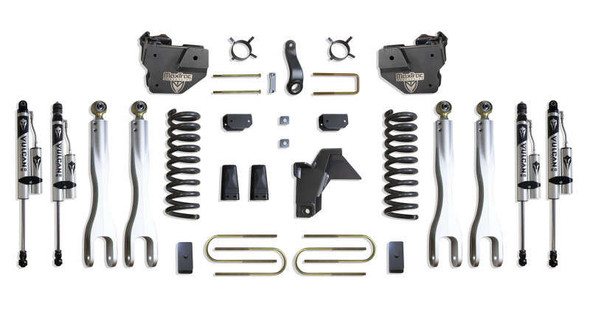 MaxTrac 4" Lift Kit With 4-Links/Vulcan Reservoir Shocks (19-24 Ram 3500/3500 Dually | 4WD | Diesel) K947541VRL