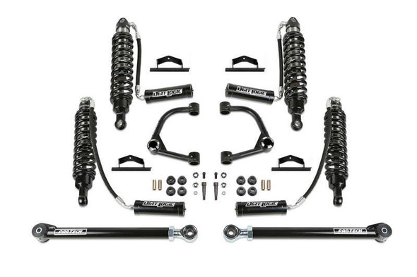 Fabtech 3" Uniball UCA Lift Kit W/ Front Dirt Logic 2.5 Resi Coilovers & Rear Dirt Logic Resi Coilovers (21-24 Ford Bronco | 4WD | 2-Door) K2389DL
