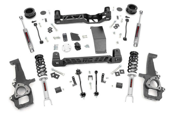 Rough Country 4" Lift Kit | Lifted N3 Struts | N3 Shocks (12-18 Ram 1500/19-24 Classic | 4WD) 33332