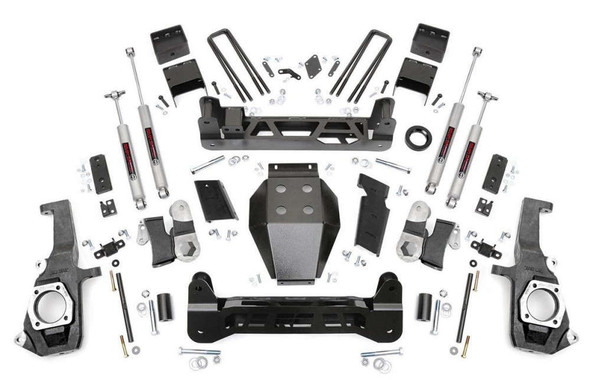 Rough Country 5" Lift Kit | N3 Shocks (11-19 Chevy Silverado/GMC Sierra 2500 HD/3500 HD | 2WD/4WD) 26030 Rough Country 5" Lift Kit | N3 Shocks (11-19 Chevy Silverado/GMC Sierra 2500 HD/3500 HD | 2WD/4WD) 26030