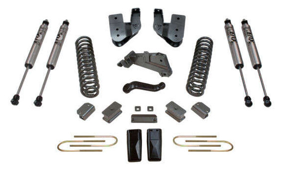 MaxTrac 4" Front/1" Rear Max Pro Elite Lift Kit w/ Radius Arm Brackets & Fox Shocks (13-18 Ram 3500/3500 Dually | 4WD | Diesel) K947341F