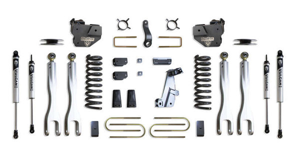 MaxTrac 4" Lift Kit With 4-Links/Vulcan Shocks | Factory Rear Air Ride (13-18 Ram 3500/3500 Dually | 4WD | Diesel) K947341VLA