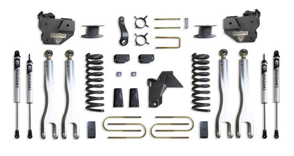 MaxTrac 6" Lift Kit With 4-Links/Vulcan Shocks | Factory Rear Air Ride (19-24 Ram 3500 | 4WD | Diesel) K947563VLA