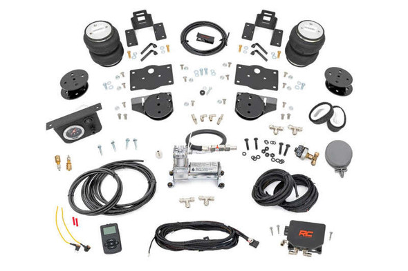 Rough Country Air Spring Kit w/compressor | Wireless Controller | 4 Inch Lift Kit (19-25 Ram 1500 | 4WD) 100354WC