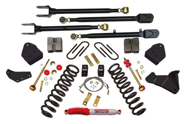 Skyjacker 6" Suspension Lift w/ Black MAX Shocks (05-07 Ford F-250 Super Duty | Diesel | RWD/4WD) F56524K-B