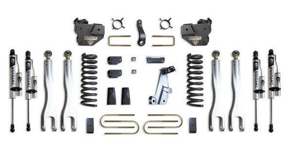 MaxTrac 4" Lift Kit With 4-Links/Vulcan Reservoir Shocks (13-18 Ram 3500/3500 Dually | 4WD | Diesel) K947341VRL