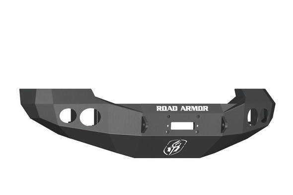 Road Armor Stealth Front Winch Bumper - Texture Black | WARN 16.5ti 60500B