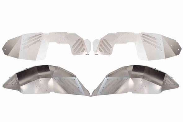 Fishbone Offroad Front Pair Inner Fenders | Raw Aluminum FB33108F Fishbone Offroad Front Pair Inner Fenders | Raw Aluminum FB33108F