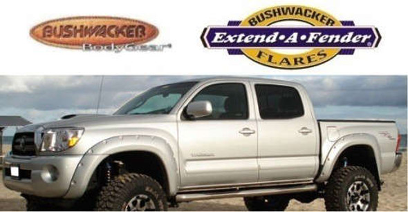 Bushwacker Pocket Style Fender Flare - Set of 4 - Matte Black 31925-02