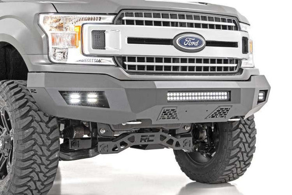 Rough Country Front Bumper | LED Light Bar | LED Cubes 10770