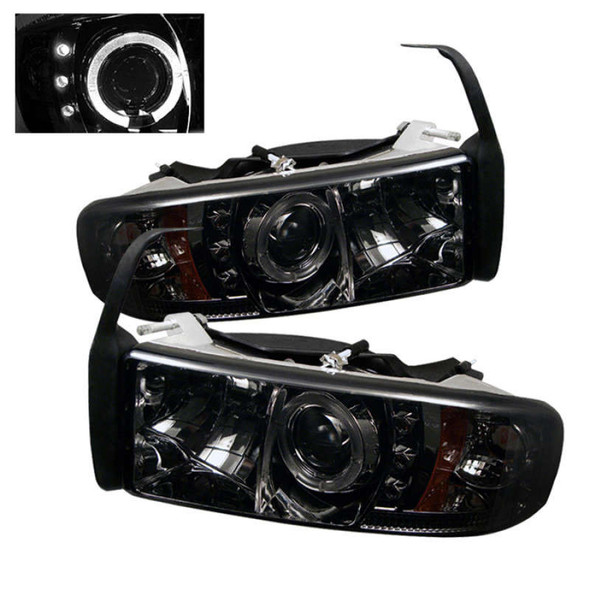 Spyder Signature Series Projector Headlights w/LED Halo (Smoke) 5010100 Spyder Signature Series Projector Headlights w/LED Halo (Smoke) 5010100