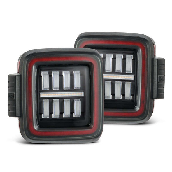 AlphaRex NOVA-Series Prismatic LED Tail Lights | No Converter | For Stock Halogen | Black-Red 602020 AlphaRex NOVA-Series Prismatic LED Tail Lights | No Converter | For Stock Halogen | Black-Red 602020