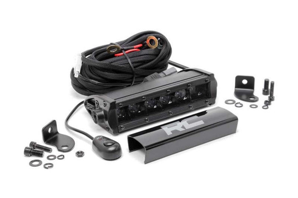 Rough Country Black Series LED Light Bar | 6 Inch | Single Row 70707BL