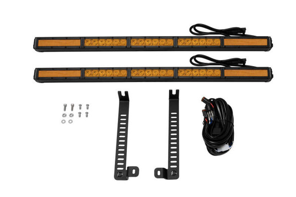 Diode Dynamics SS30 Dual Stealth Lightbar Kit Amber Combo DD6765