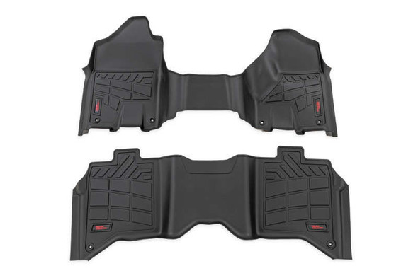 Rough Country Sure-Fit Floor Mats | Front & Rear | Over Hump SM31530