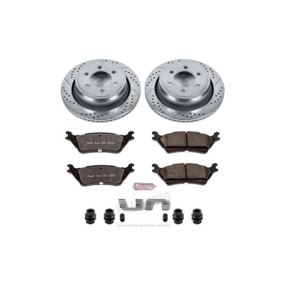 PowerStop Z36 Truck & Tow Rear Brake Upgrade Kit | 6 Lug K6271-36