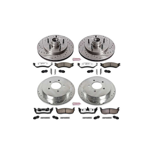 PowerStop Z36 Truck & Tow Front & Rear Brake Upgrade Kit | 5 Lug K1886-36