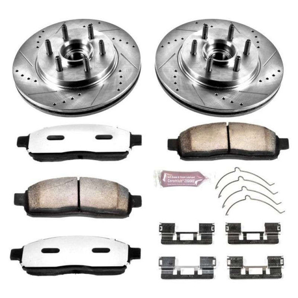 PowerStop Z36 Truck & Tow Front Brake Upgrade Kit | 6 Lug K1939-36