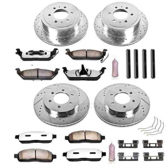 PowerStop Z36 Truck & Tow Front & Rear Brake Upgrade Kit | 6 Lug K1944-36