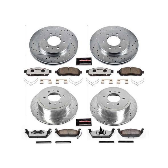 PowerStop Z36 Truck & Tow Front & Rear Brake Upgrade Kit | 6 Lug K5335-36