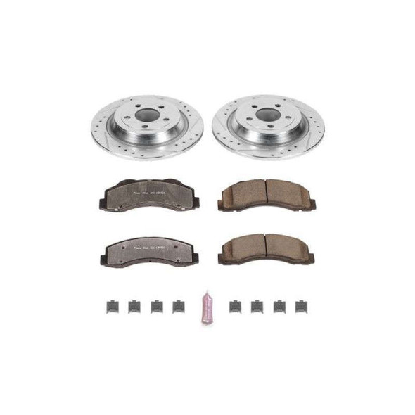 PowerStop Z36 Truck & Tow Rear Brake Upgrade Kit | 6 Lug K6814-36