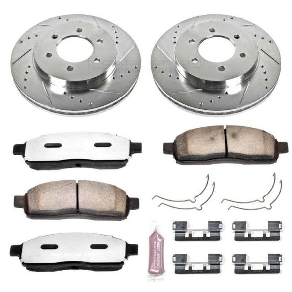 PowerStop Z36 Truck & Tow Front Brake Upgrade Kit | 6 Lug K1943-36