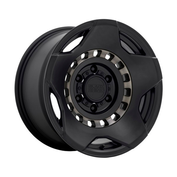 Black Rhino Wheels Muzzle Matte Black with Machined Tinted Ring 17x9 -18mm Offset 5x127 (5x5) | Fits Jeep Wrangler 07-Present and Jeep Gladiator Black Rhino Wheels Muzzle Matte Black with Machined Tinted Ring 17x9 -18mm Offset 5x127 (5x5) | Fits Jeep Wrangler 07-Present and Jeep Gladiator