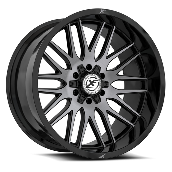 XF Offroad Wheels XF-240 Gloss Black Brushed Double Dark Tint 24x14 -76mm Offset 5x127 (5x5),5x139.7 (5x5.5) | Fits Jeep Wrangler 07-Present and Jeep Gladiator XF Offroad Wheels XF-240 Gloss Black Brushed Double Dark Tint 24x14 -76mm Offset 5x127 (5x5),5x139.7 (5x5.5) | Fits Jeep Wrangler 07-Present and Jeep Gladiator