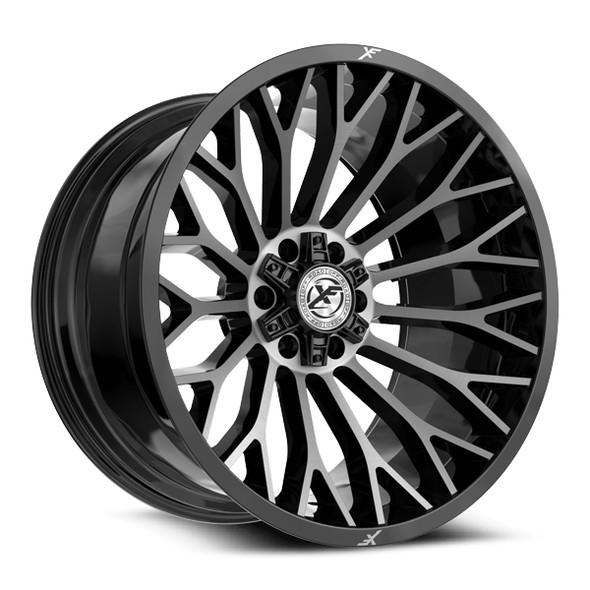XF Offroad Wheels XF-237 Gloss Black Brushed Double Dark Tint 24x14 -76mm Offset 5x127 (5x5),5x139.7 (5x5.5) | Fits Jeep Wrangler 07-Present and Jeep Gladiator XF Offroad Wheels XF-237 Gloss Black Brushed Double Dark Tint 24x14 -76mm Offset 5x127 (5x5),5x139.7 (5x5.5) | Fits Jeep Wrangler 07-Present and Jeep Gladiator