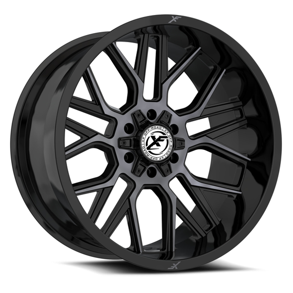 XF Offroad Wheels XF-235 Gloss Black Machined Titanium Double Dark Tint 22x12 -44mm Offset 5x127 (5x5),5x139.7 (5x5.5) | Fits Jeep Wrangler 07-Present and Jeep Gladiator XF Offroad Wheels XF-235 Gloss Black Machined Titanium Double Dark Tint 22x12 -44mm Offset 5x127 (5x5),5x139.7 (5x5.5) | Fits Jeep Wrangler 07-Present and Jeep Gladiator