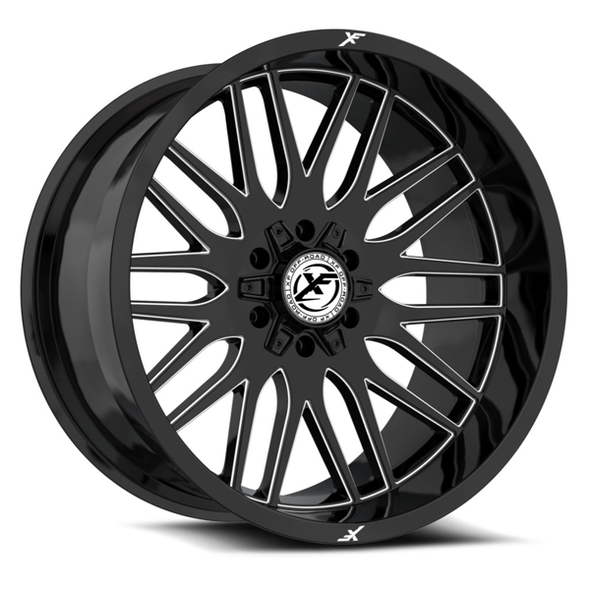 XF Offroad Wheels XF-240 Gloss Black Milled 20x9 0mm Offset 6x135,6x139.7 (6x5.5) XF Offroad Wheels XF-240 Gloss Black Milled 20x9 0mm Offset 6x135,6x139.7 (6x5.5)