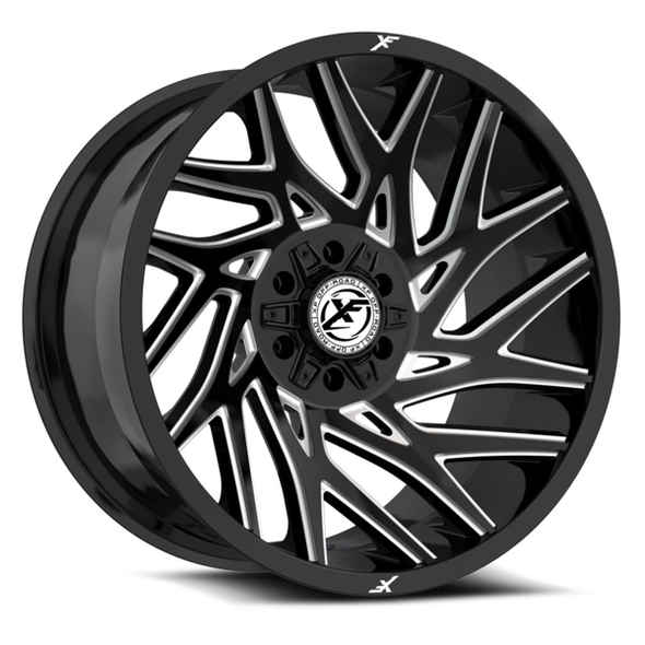 XF Offroad Wheels XF-229 Gloss Black Milled 20x10 -24mm Offset 6x135,6x139.7 (6x5.5) XF Offroad Wheels XF-229 Gloss Black Milled 20x10 -24mm Offset 6x135,6x139.7 (6x5.5)