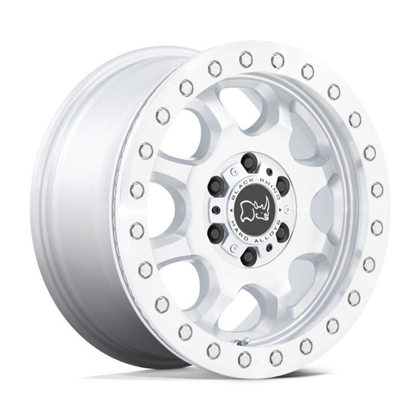 Black Rhino Wheels Venture Beadlock Gloss Silver with Machined Face 17x8 38mm Offset 6x130 Black Rhino Wheels Venture Beadlock Gloss Silver with Machined Face 17x8 38mm Offset 6x130