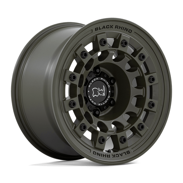 Black Rhino Wheels Fuji BR004 Olive Drab Green 17x8 38mm Offset 5x127 (5x5) | Fits Jeep Wrangler 07-Present and Jeep Gladiator