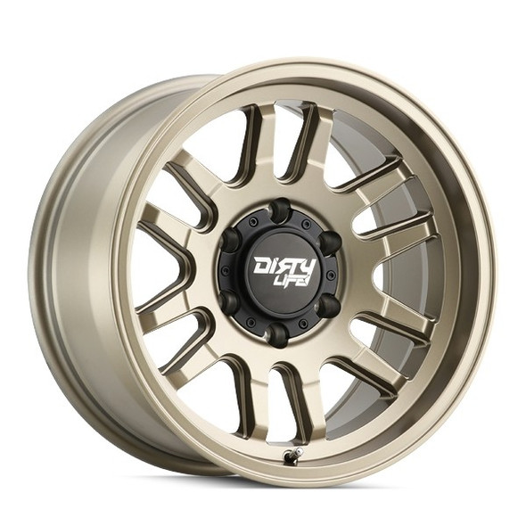 DirtyLife Wheels Canyon 9310 Satin Gold 17x9 -12mm Offset 6x139.7 (6x5.5)