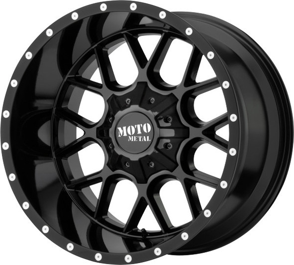 Moto Metal Wheels Siege MO986 Gloss Black 20x10 -18mm Offset 6x135,6x139.7 (6x5.5)
