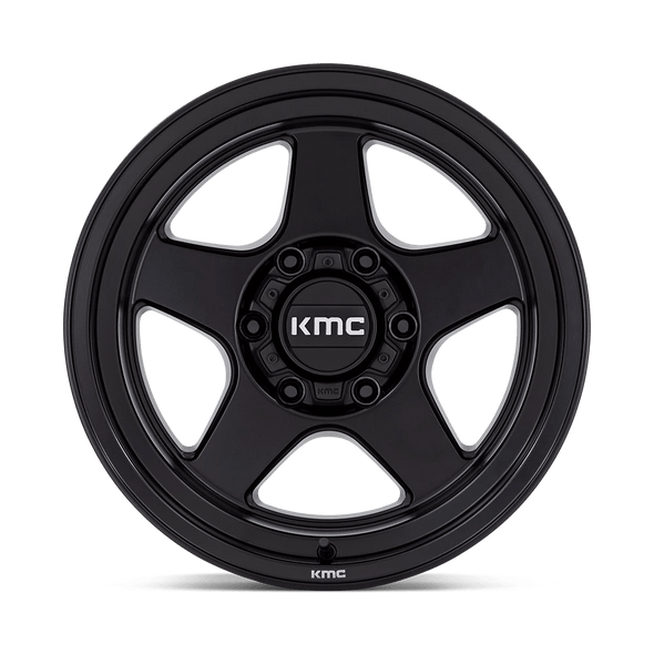 KMC Wheels Lobo KM728 Matte Black 17x8.5 18mm Offset 6x139.7 (6x5.5)