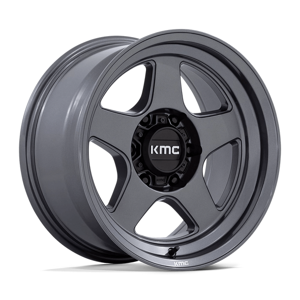 KMC Wheels Lobo KM728 Matte Anthracite 17x8.5 -10mm Offset 6x139.7 (6x5.5)