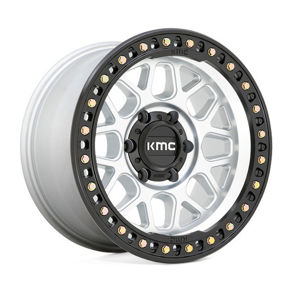 KMC Wheels GRS KM549 Machined With Satin Black Lip 17x9 18mm Offset 6x139.7 (6x5.5) KMC Wheels GRS KM549 Machined With Satin Black Lip 17x9 18mm Offset 6x139.7 (6x5.5)