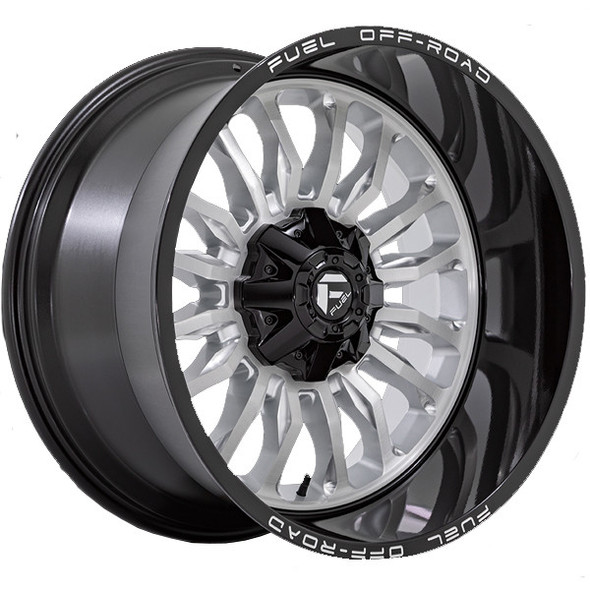 Fuel Offroad Wheels ARC D797 Silver Brushed Face W/ Milled Black Lip 22x12 -44mm Offset 6x135,6x139.7 (6x5.5)