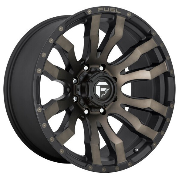 Fuel Offroad Wheels Blitz D674 Matte Black Machined DDT 22x10 -18mm Offset 6x139.7 (6x5.5)