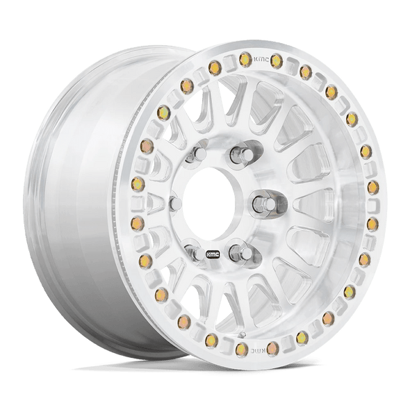 KMC Wheels Impact Forged Beadlock KM445 Raw Machined 17x9 -12mm Offset 6x139.7 (6x5.5)