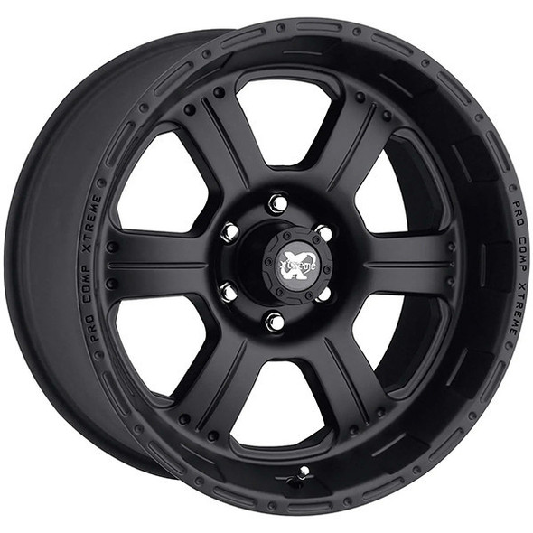 Pro Comp Wheels Kore PA89 Flat Black 17x9 -6mm Offset 6x139.7 (6x5.5)