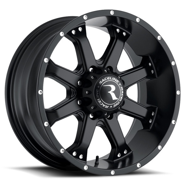 Raceline Wheels Assault 991B Satin Black 16x8 0mm Offset 6x139.7 (6x5.5)