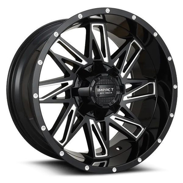 Impact Offroad Wheels 814 Gloss Black Milled 17x9 -12mm Offset 6x135,6x139.7 (6x5.5) Impact Offroad Wheels 814 Gloss Black Milled 17x9 -12mm Offset 6x135,6x139.7 (6x5.5)