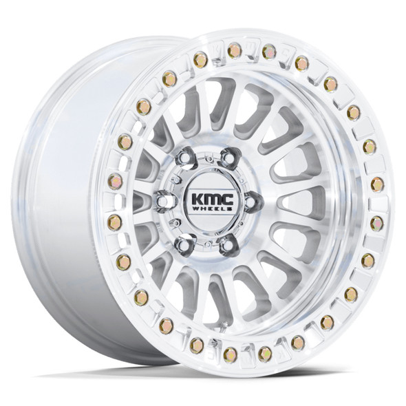KMC Wheels Impact Beadlock KM239 Machined 17x9 1mm Offset 6x139.7 (6x5.5)