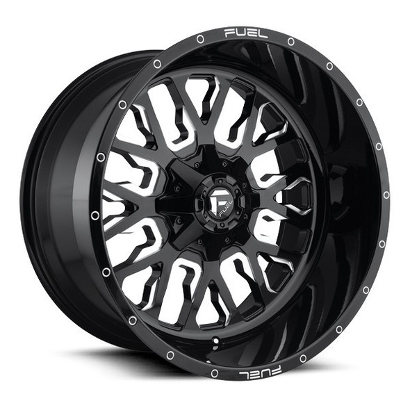Fuel Offroad Wheels Stroke D611 Gloss Black Milled 22x12 -44mm Offset 6x135,6x139.7 (6x5.5) Fuel Offroad Wheels Stroke D611 Gloss Black Milled 22x12 -44mm Offset 6x135,6x139.7 (6x5.5)